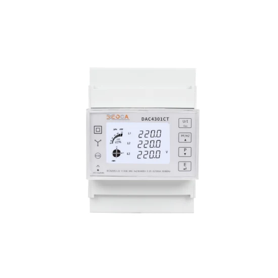 Medidor de energía de control remoto inteligente Modbus de carril DIN monofásico Dac4100c